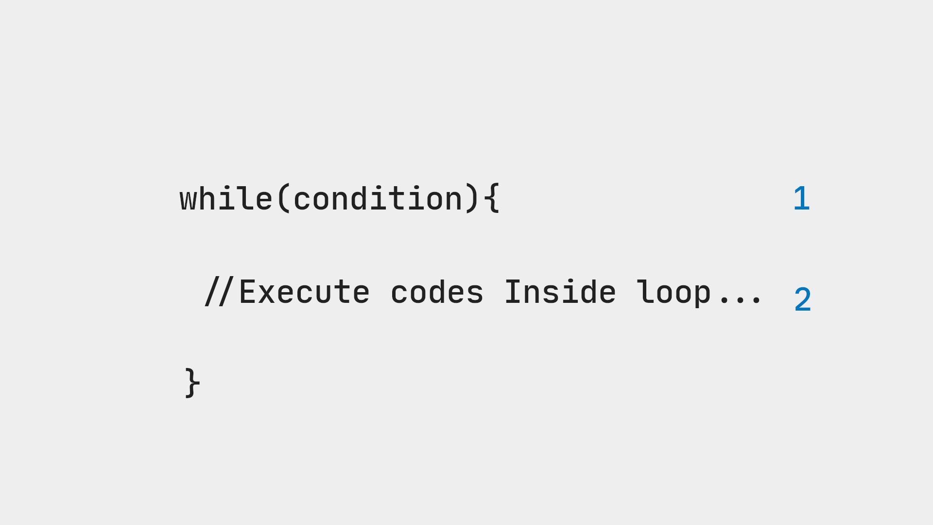 ساختار حلقه ی while 