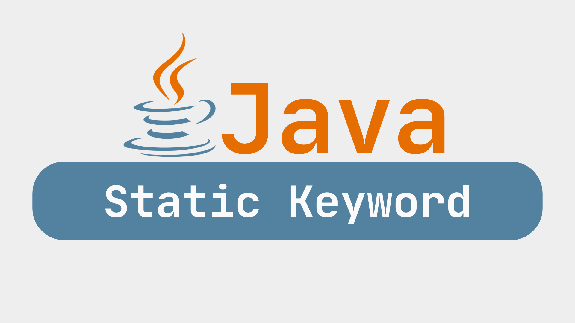 کلید واژه ی static در جاوا