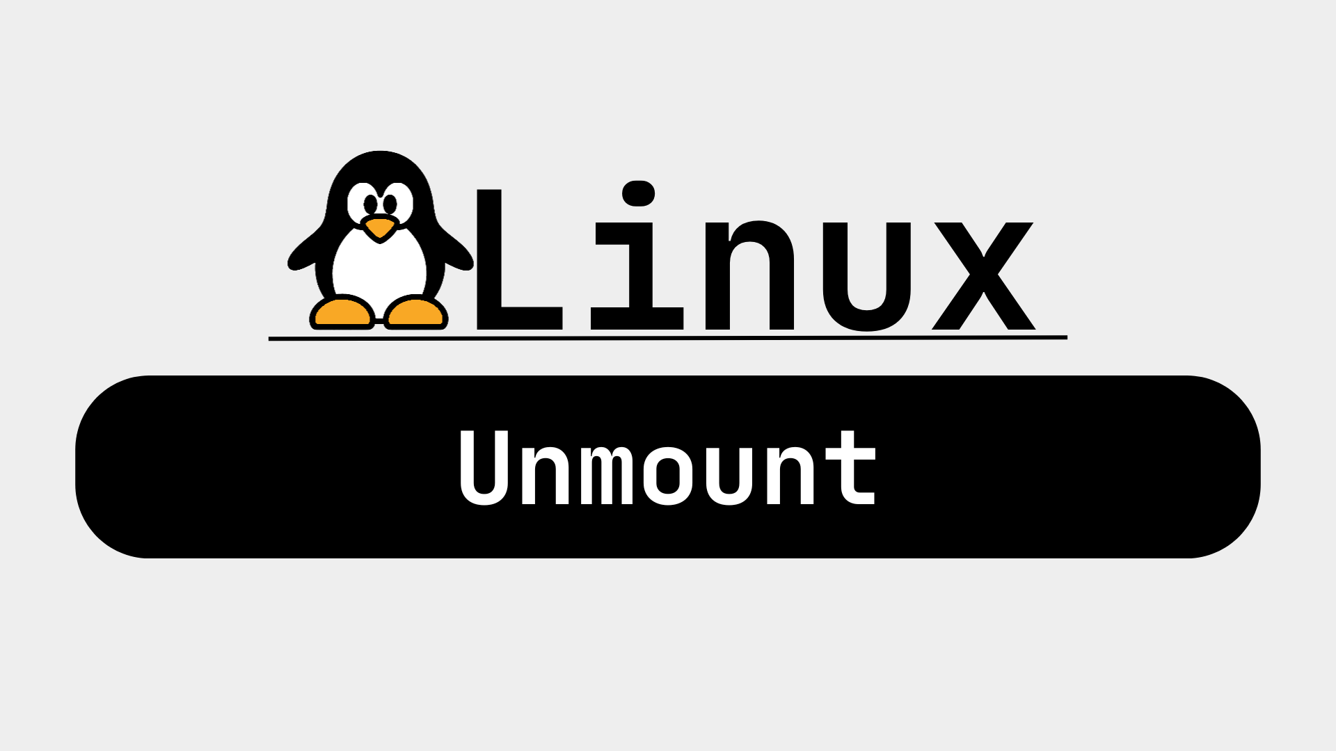 دستور umount در لینوکس
